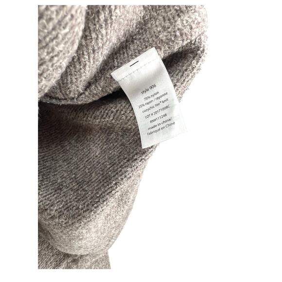 Barefoot Dreams L CozyChic Lite Pebble Beach Hoodie Oversized Sweatshirt Lounge - Picture 4 of 5